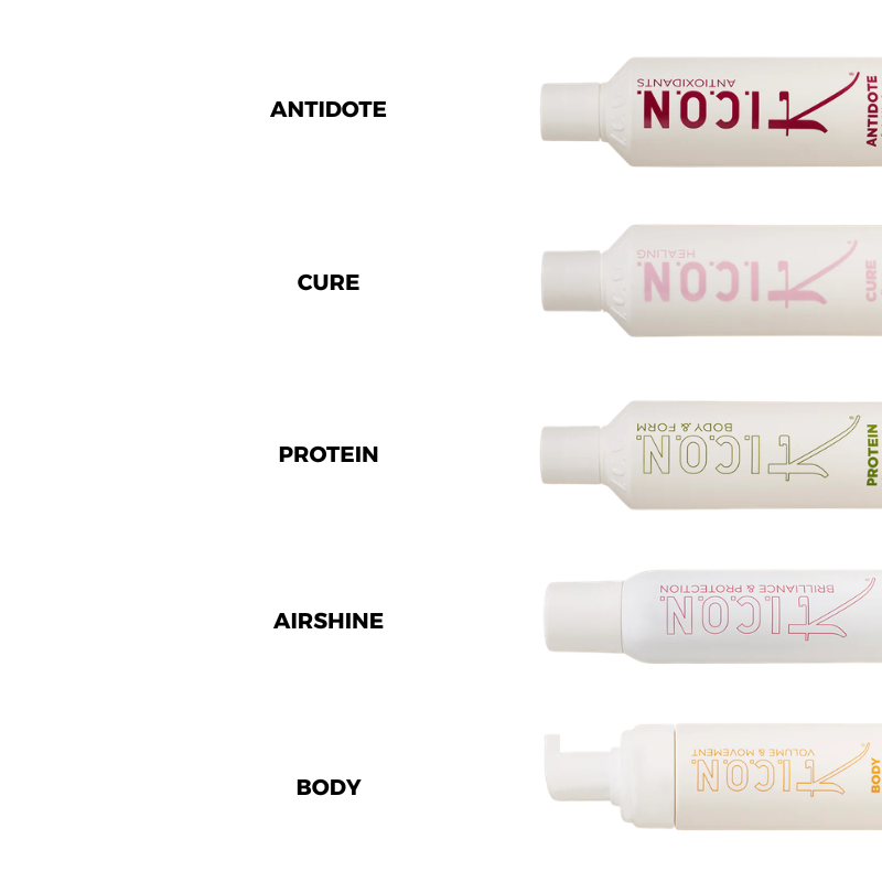 Productos ICON para dar volumen al pelo fino en uso